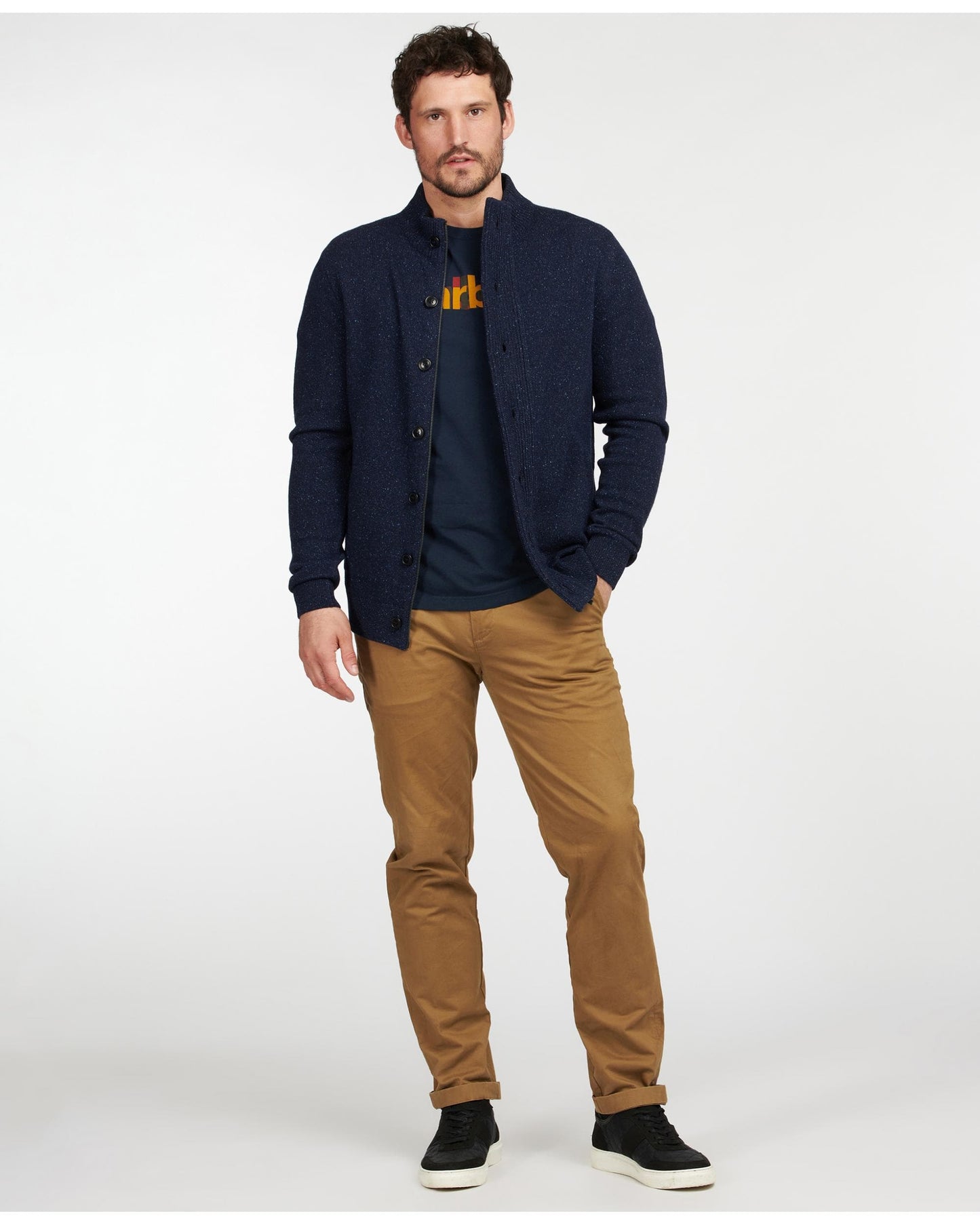 Barbour Barbour Tisbury Buttoned Mens Sweatshirt
