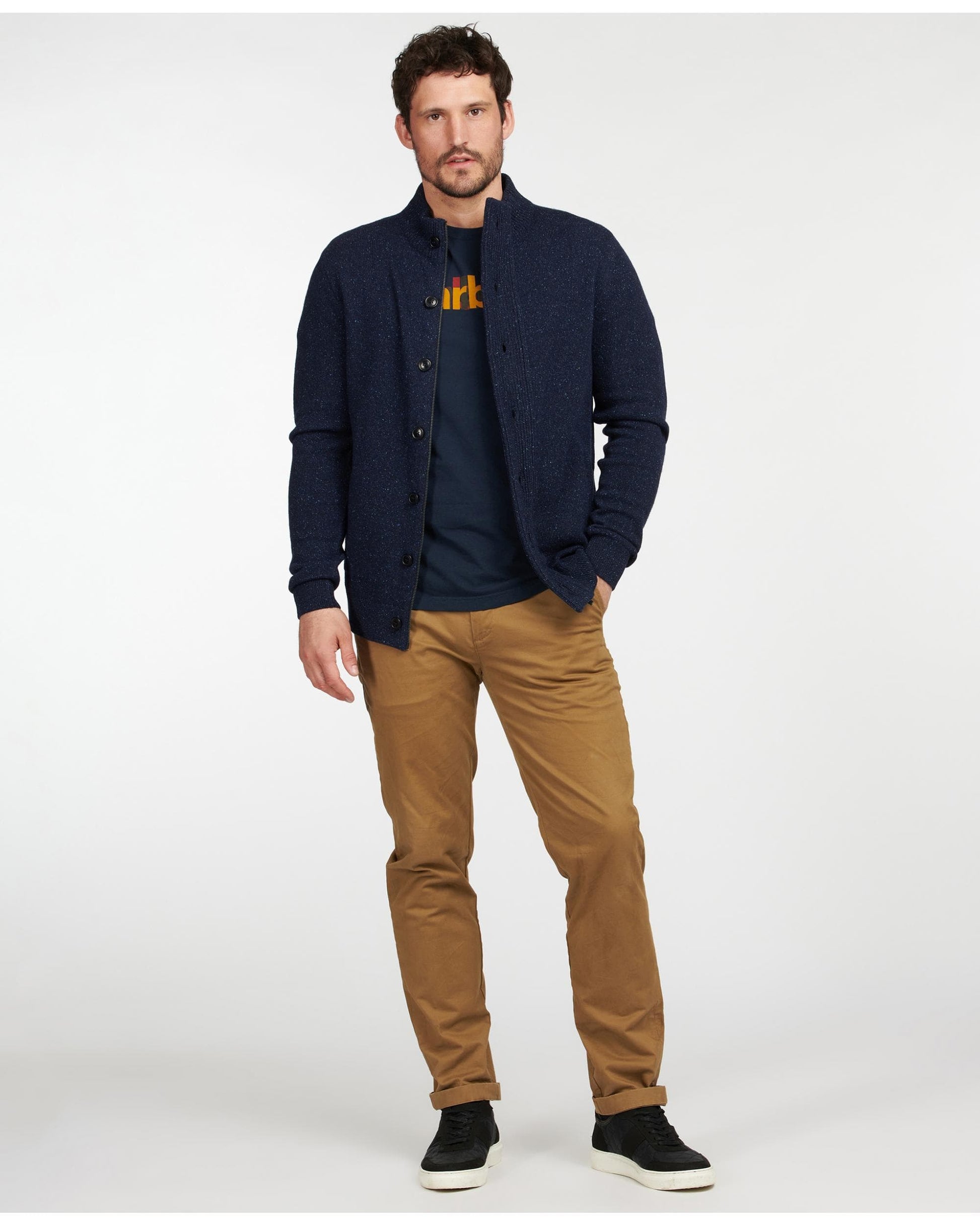 Barbour Barbour Tisbury Buttoned Mens Sweatshirt