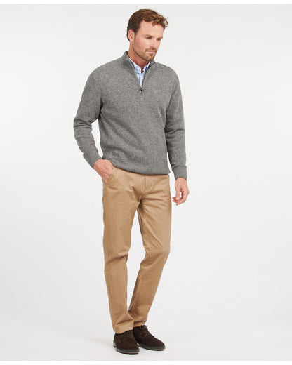 Barbour Tisbury Half Zip Mens Sweatshirt - Grey