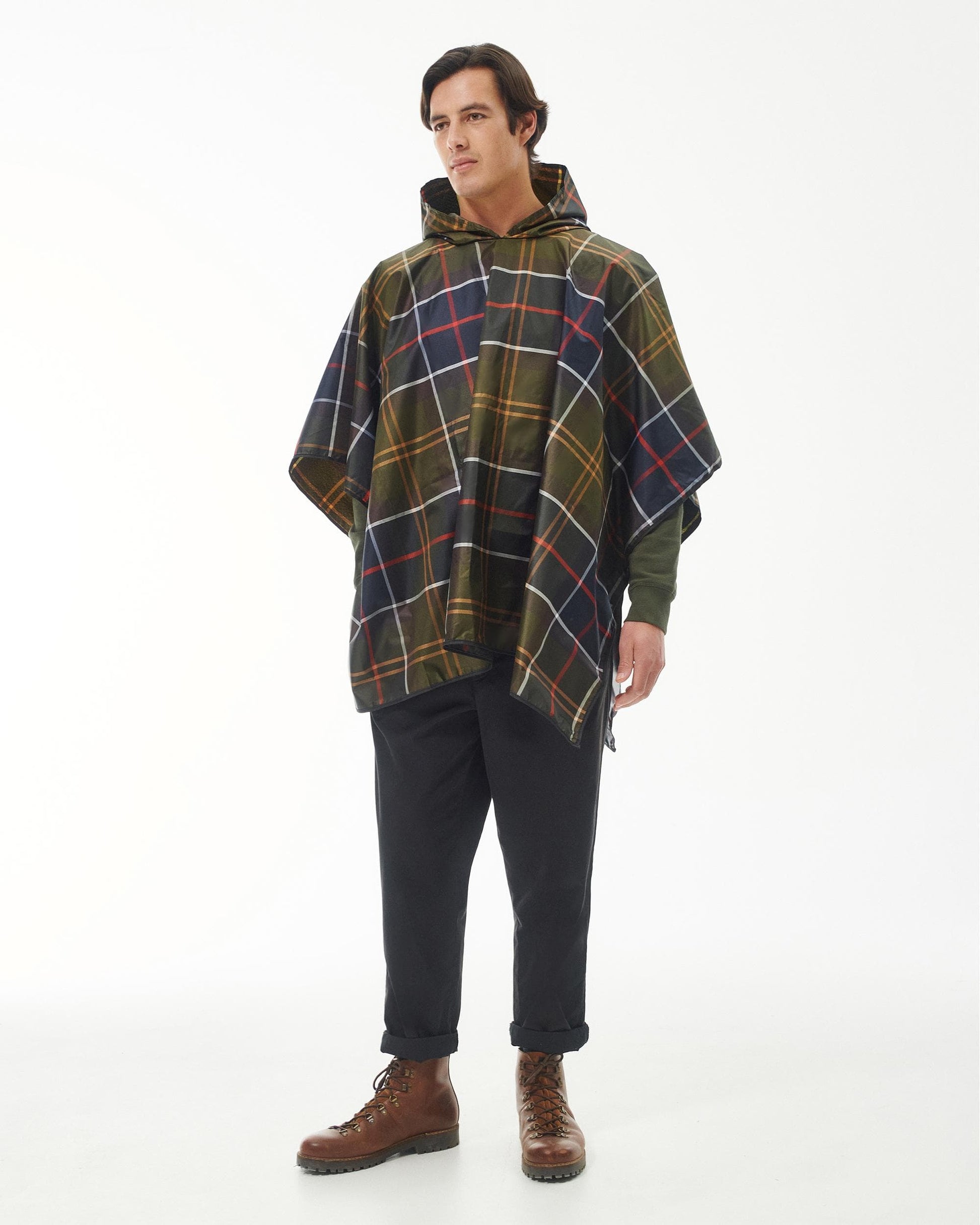 Barbour Unisex Tartan Showerproof Poncho