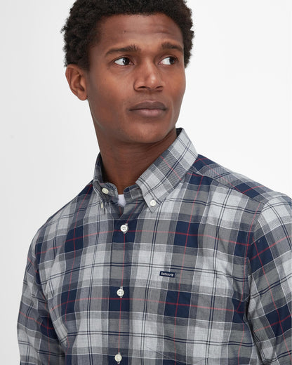 Barbour Wetherham Tailored Mens Shirt - Blue Granite