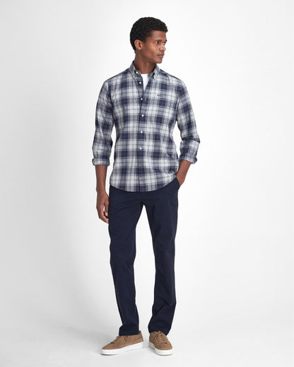 Barbour Wetherham Tailored Mens Shirt - Blue Granite
