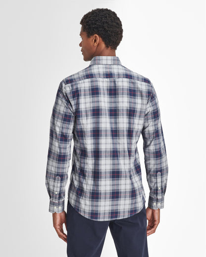 Barbour Wetherham Tailored Mens Shirt - Blue Granite