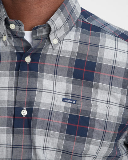 Barbour Wetherham Tailored Mens Shirt - Blue Granite
