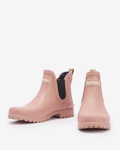 Barbour Wilton Womens Wellingtons - Pink Rust