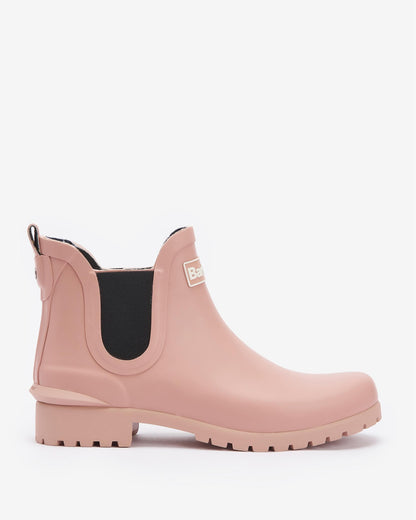 Barbour Wilton Womens Wellingtons - Pink Rust