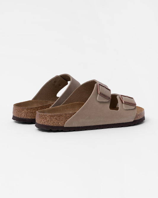 Birkenstock Arizona Oiled Nubuck Leather Womens Sandals - Tobacco Brown