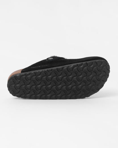 Birkenstock Boston VL Sheepskin Womens Clogs - Black
