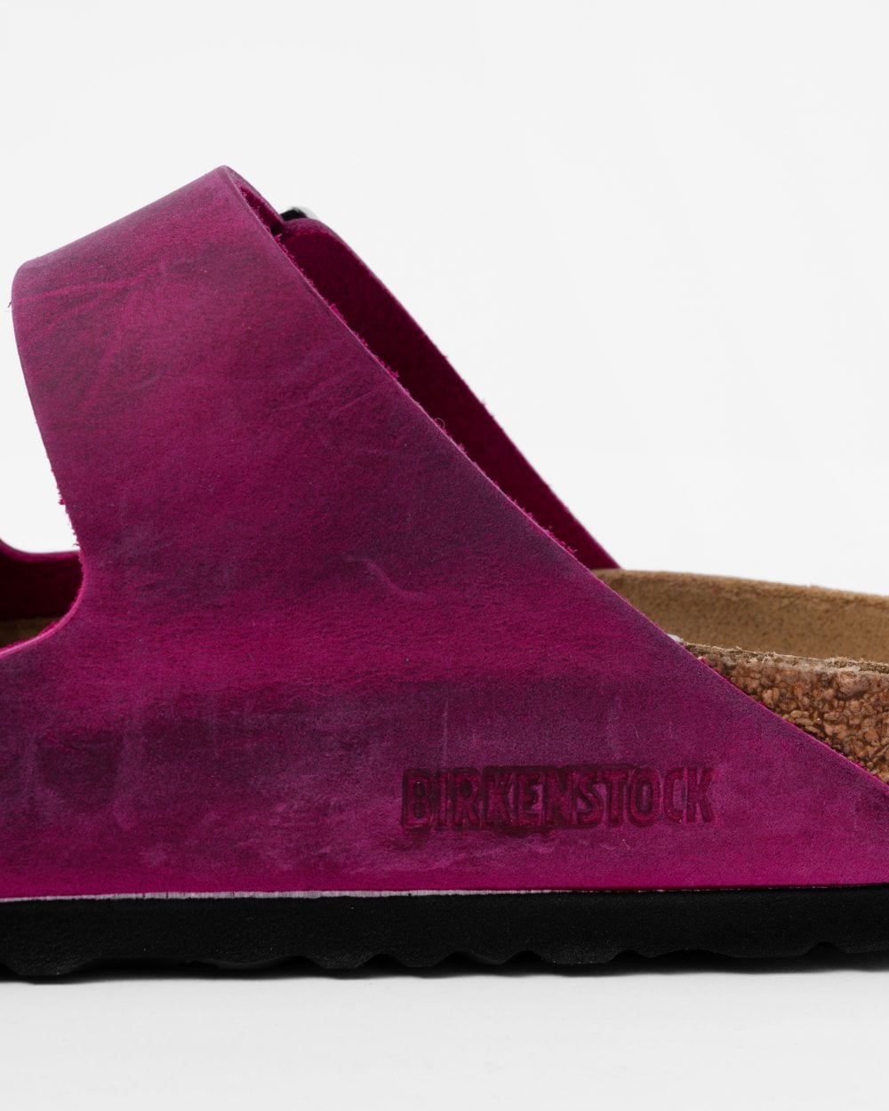 Birkenstock Arizona Oiled Nubuck Leather Womens Sandals - Festival Fuchsia