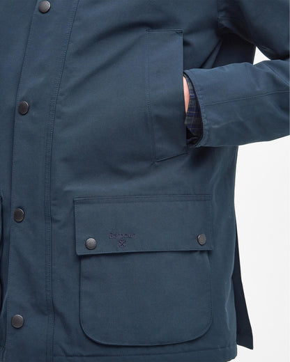 Barbour Winter Ashby Mens Waterproof Jacket - Navy