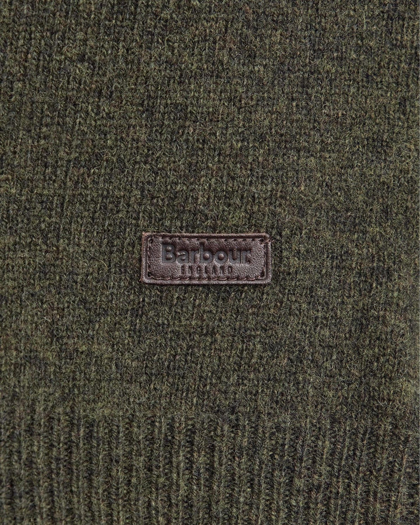 Barbour Essential Patch Half Zip Mens Jumper - Seaweed