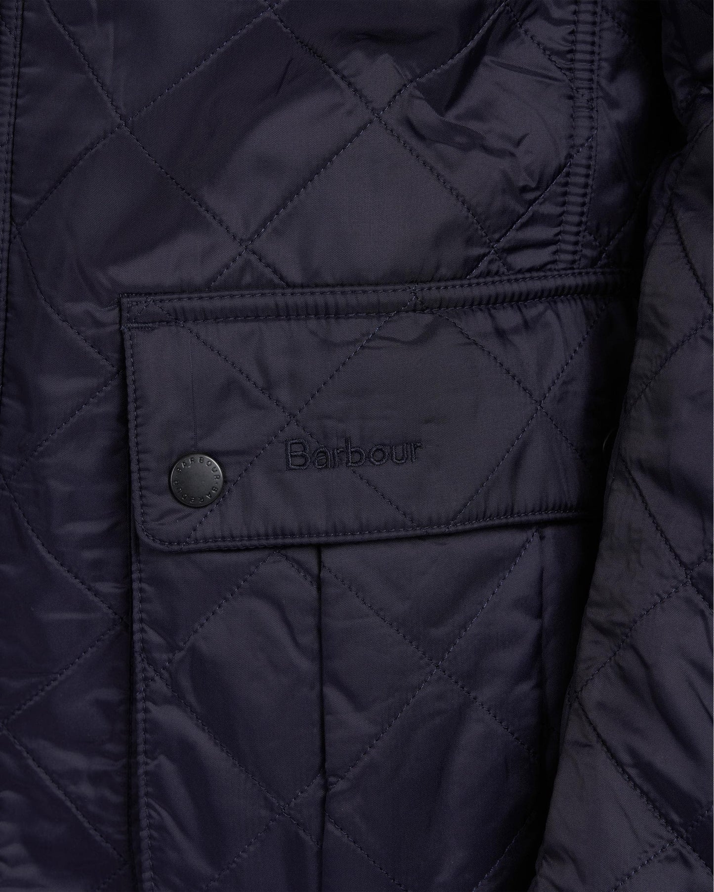 Barbour International Ariel Mens Polarquilt Jacket - Navy