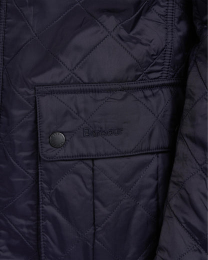 Barbour International Ariel Mens Polarquilt Jacket - Navy
