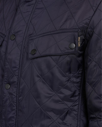 Barbour International Ariel Mens Polarquilt Jacket - Navy