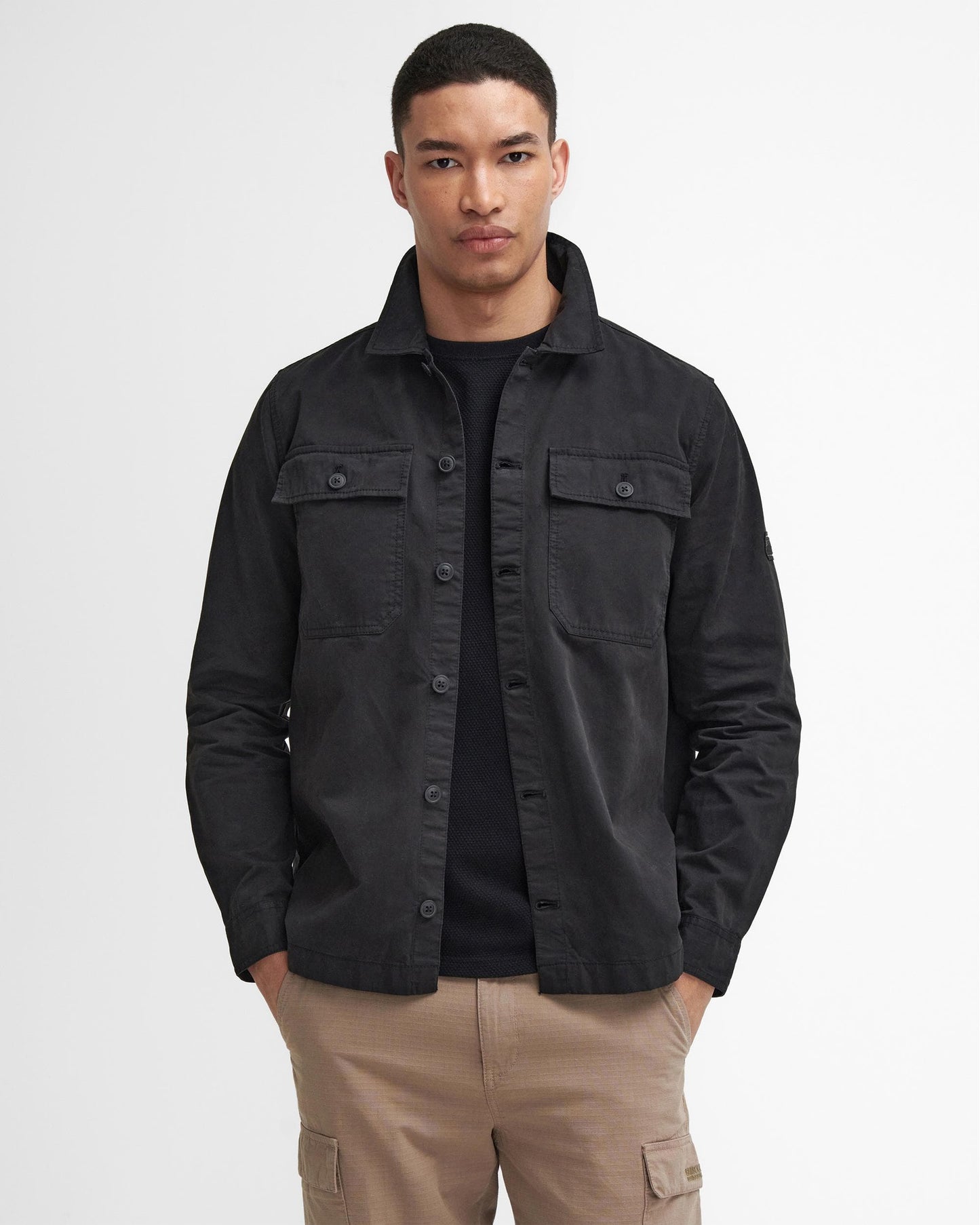 Barbour International Arlo Mens Overshirt - Black