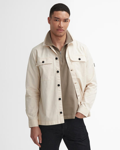 Barbour International Arlo Mens Overshirt - Whisper White