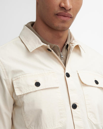 Barbour International Arlo Mens Overshirt - Whisper White