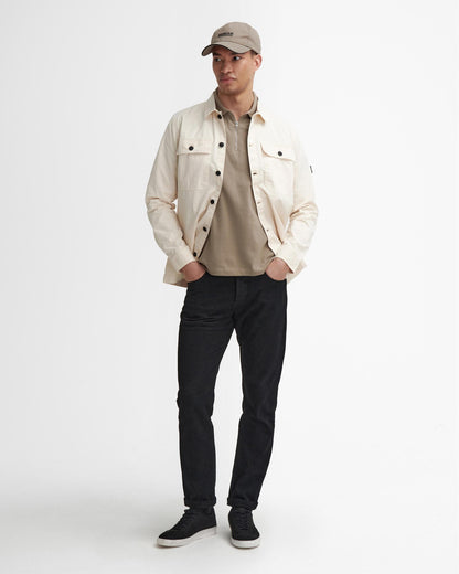 Barbour International Arlo Mens Overshirt - Whisper White