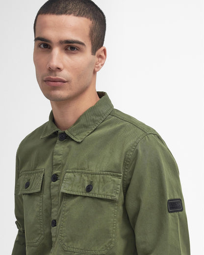 Barbour International Arlo Mens Overshirt - Burnt Olive