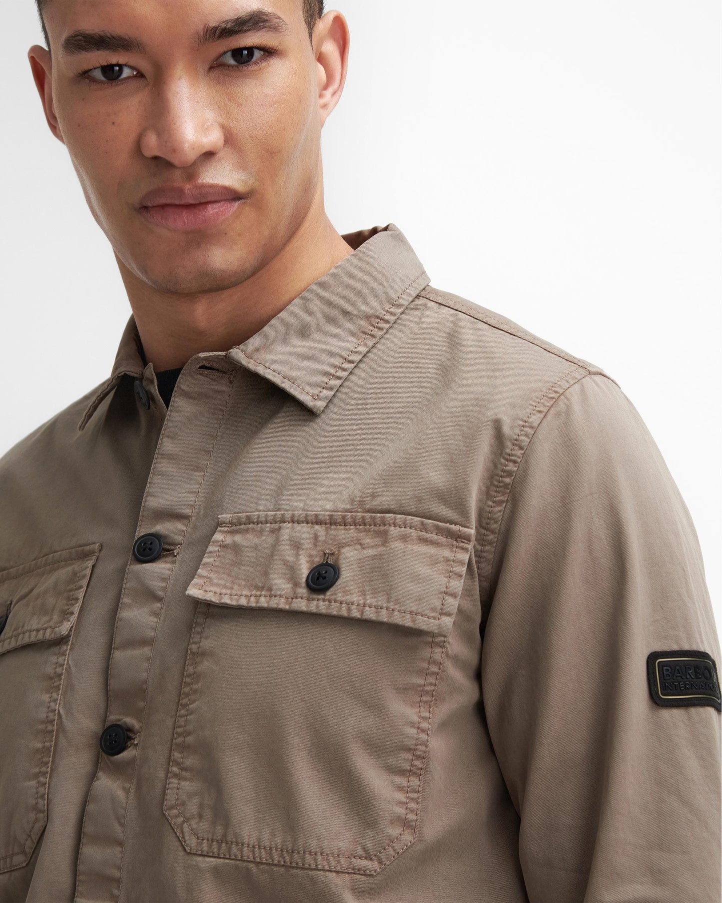 Barbour International Arlo Mens Overshirt - Brindle