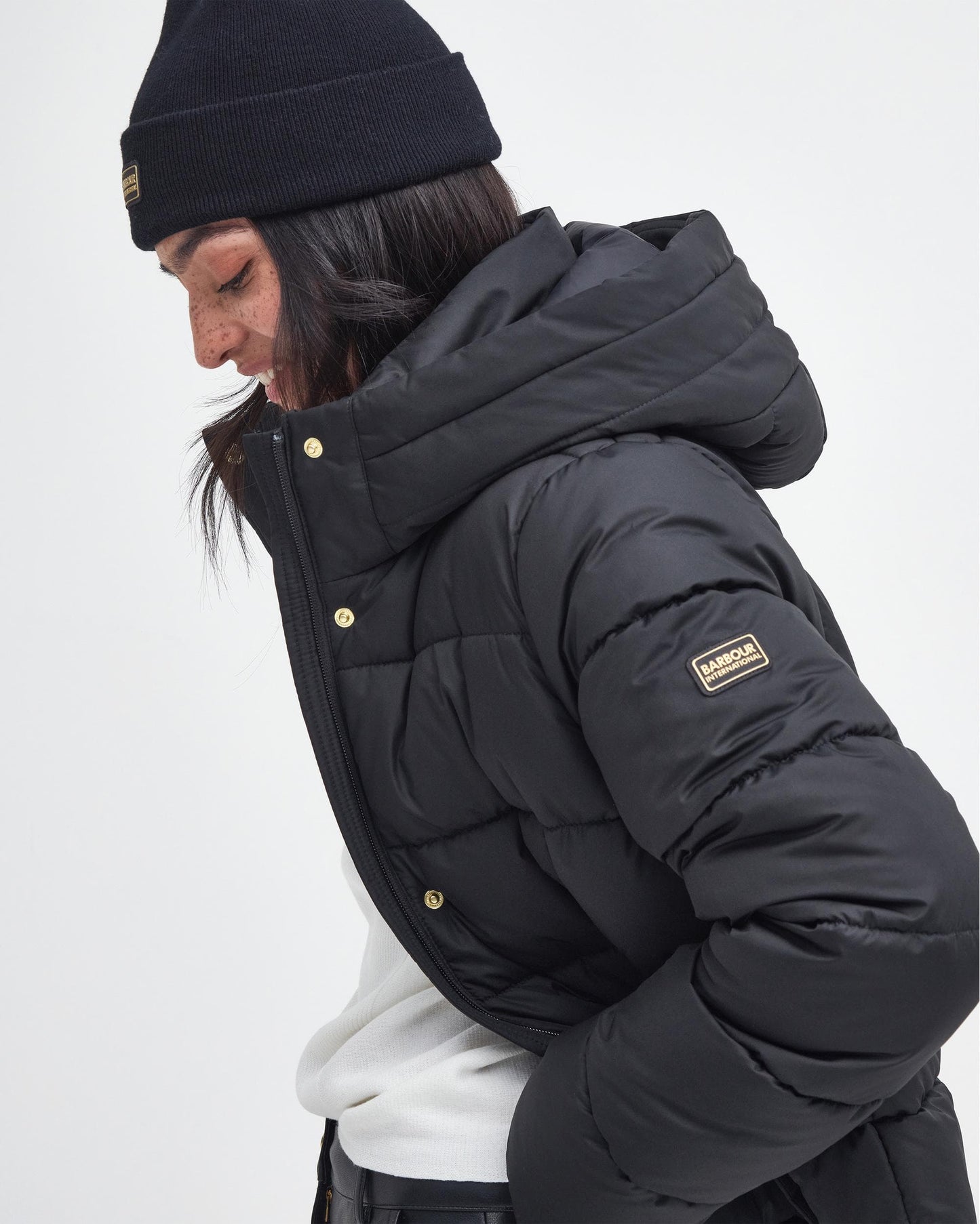 Barbour International Barron Womens Puffer Jacket - Black