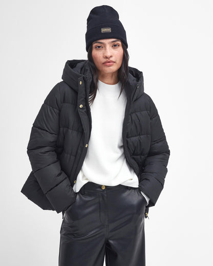 Barbour International Barron Womens Puffer Jacket - Black