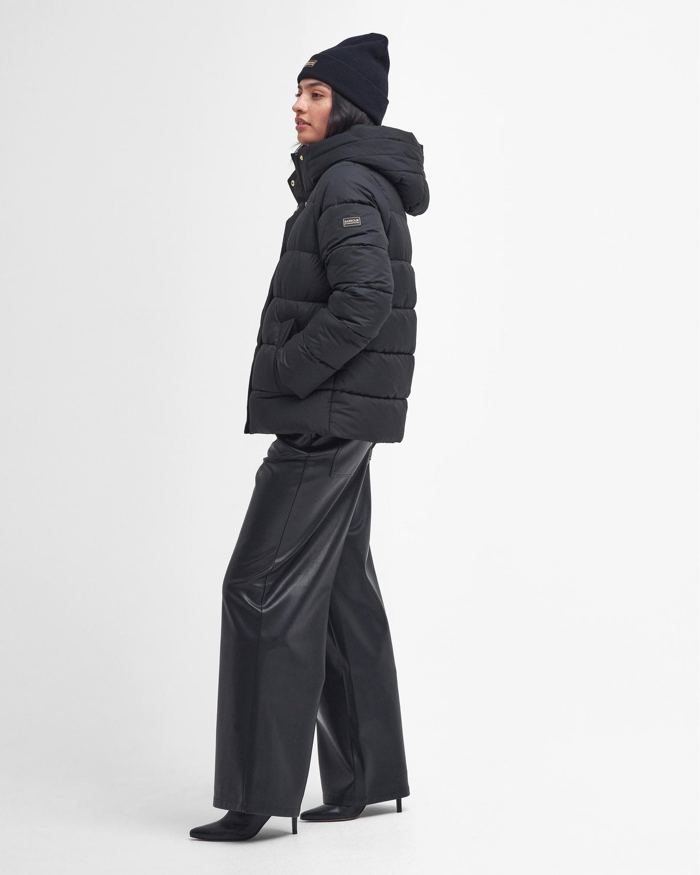 Barbour International Barron Womens Puffer Jacket - Black