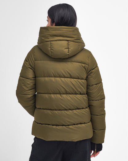 Barbour International Barron Womens Puffer Jacket - Empire Green