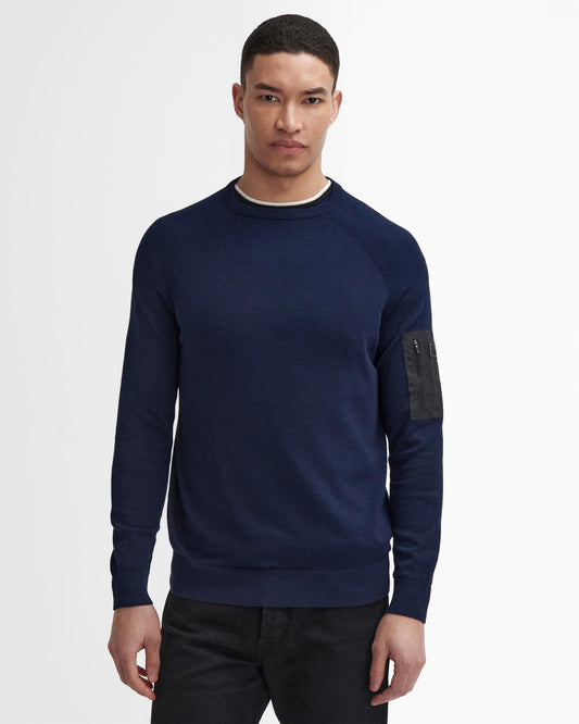 Barbour International Blades Mens Cotton Crew Neck Jumper