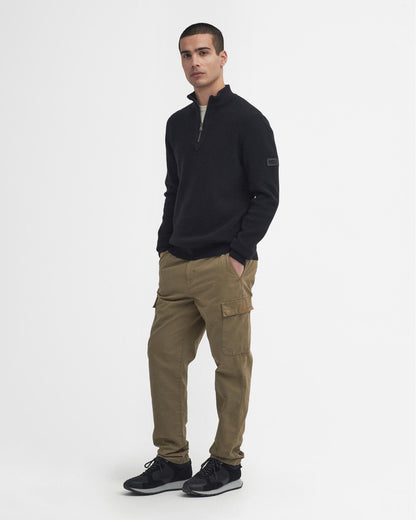 Barbour International Crawley Mens Funnel Neck Jumper - Black