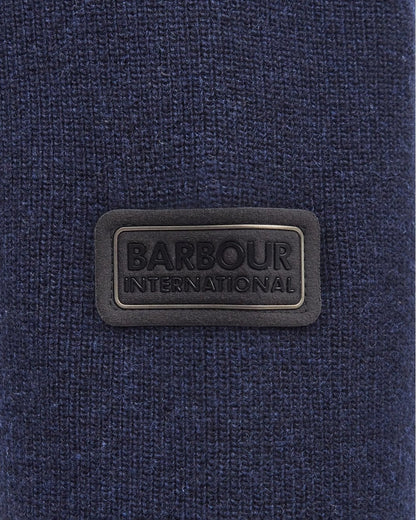 Barbour International Crawley Mens Funnel Neck Jumper - Navy