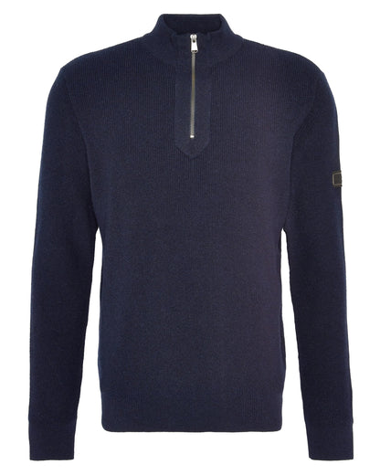Barbour International Crawley Mens Funnel Neck Jumper - Navy