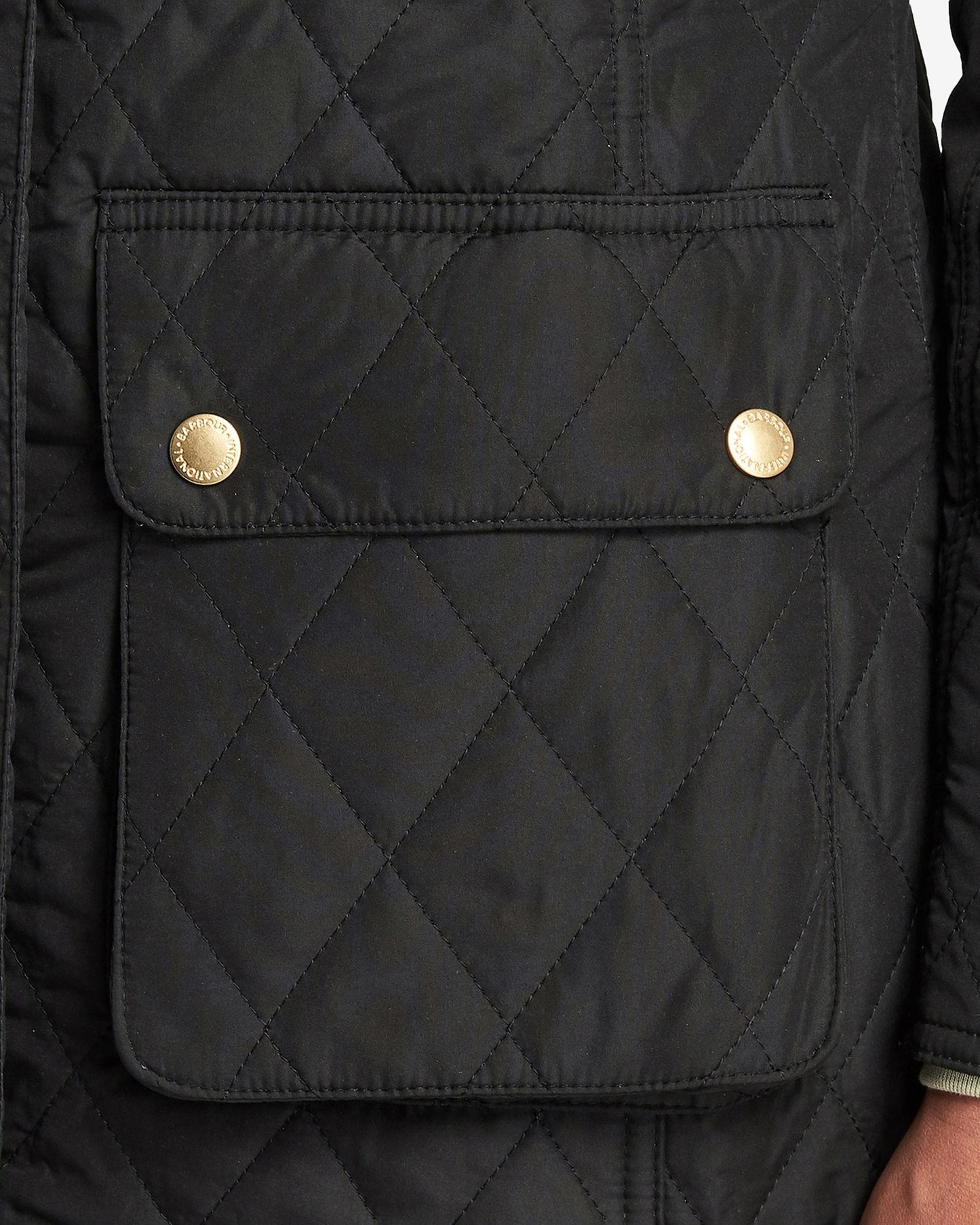 Barbour International Enduro Womens Quilted Jacket - Black