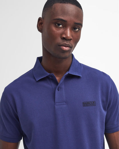 Barbour International Essential Short Sleeve Mens Polo - Royal Blue