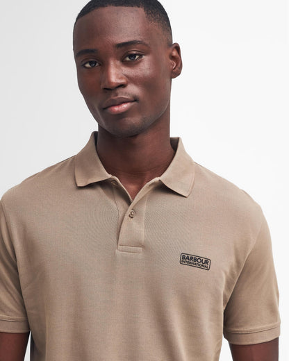 Barbour International Essential Short Sleeve Mens Polo - Timberwolf