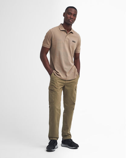 Barbour International Essential Short Sleeve Mens Polo - Timberwolf