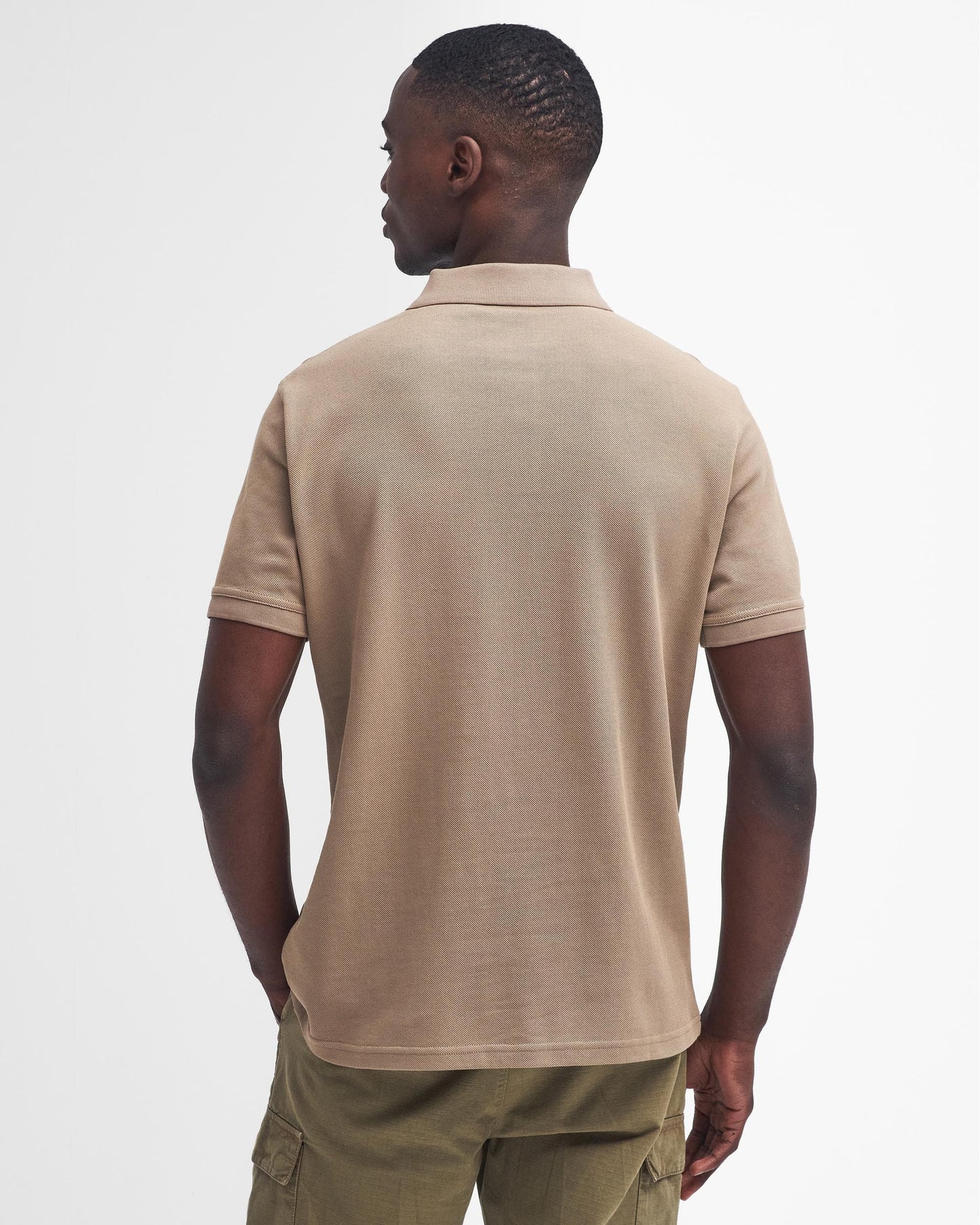 Barbour International Essential Short Sleeve Mens Polo - Timberwolf
