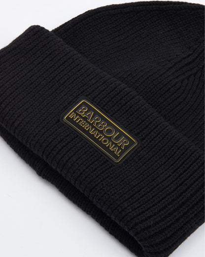 Barbour International Flex Mens Beanie - Black