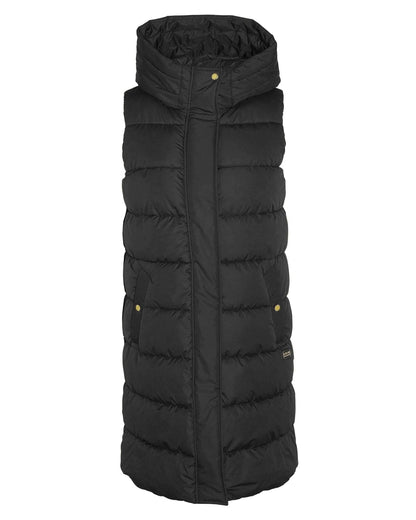 Barbour International Greyson Womens Long Puffer Gilet - Black
