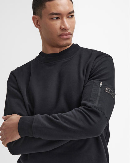 Barbour International Grip Mens C-Neck Sweatshirt - Black