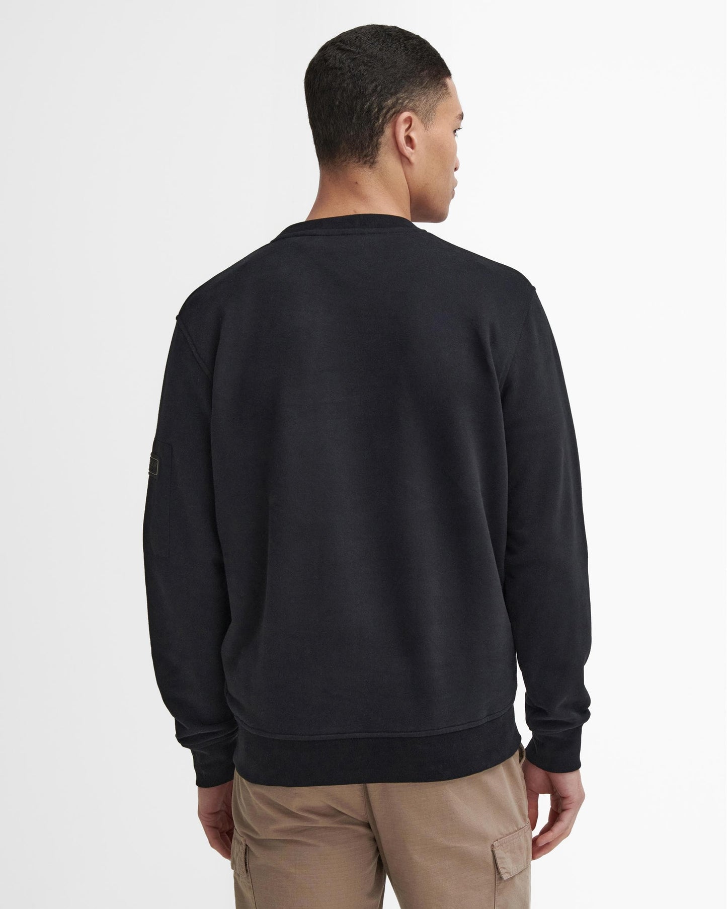 Barbour International Grip Mens C-Neck Sweatshirt - Black