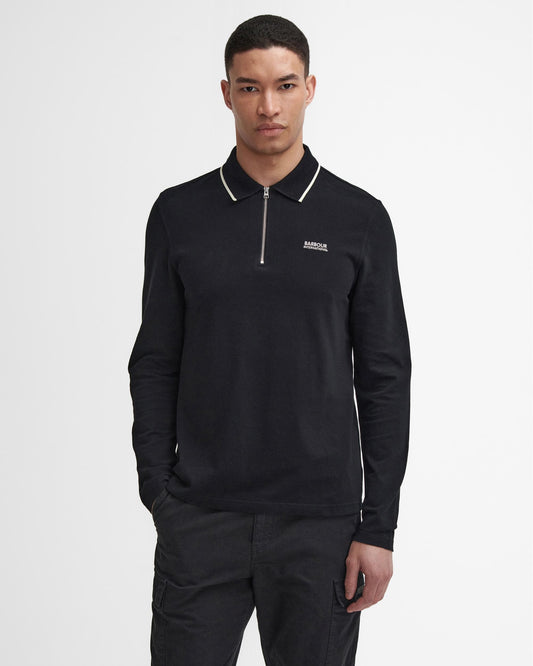 Barbour International Barbour International Hampstead Mens Long Sleeve Polo Shirt