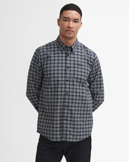 Barbour International Hawks Mens Check Long Sleeve Oxford Shirt