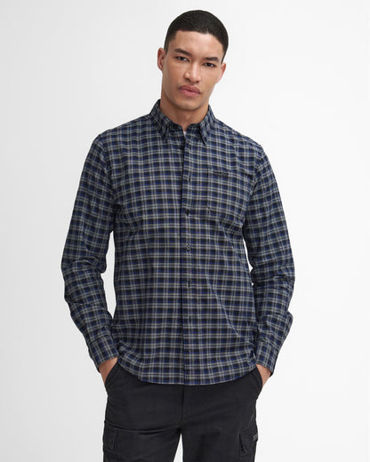 Barbour International Hawks Mens Check Long Sleeve Oxford Shirt