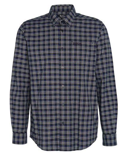 Barbour International Hawks Mens Check Long Sleeve Oxford Shirt - Sodalite Blue