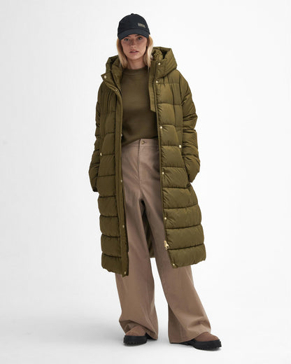 Barbour International Longline Barron Womens Puffer Jacket