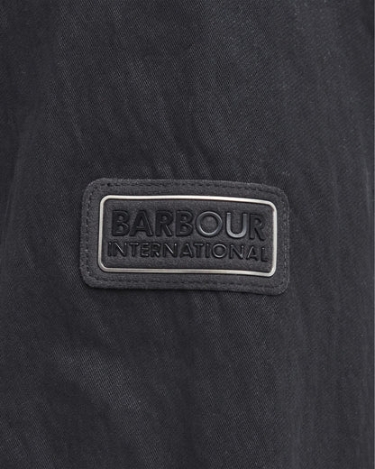 Barbour International Maze Peached Mens Overshirt - Black