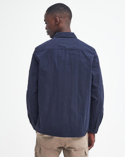 Barbour International Maze Peached Mens Overshirt - Navy