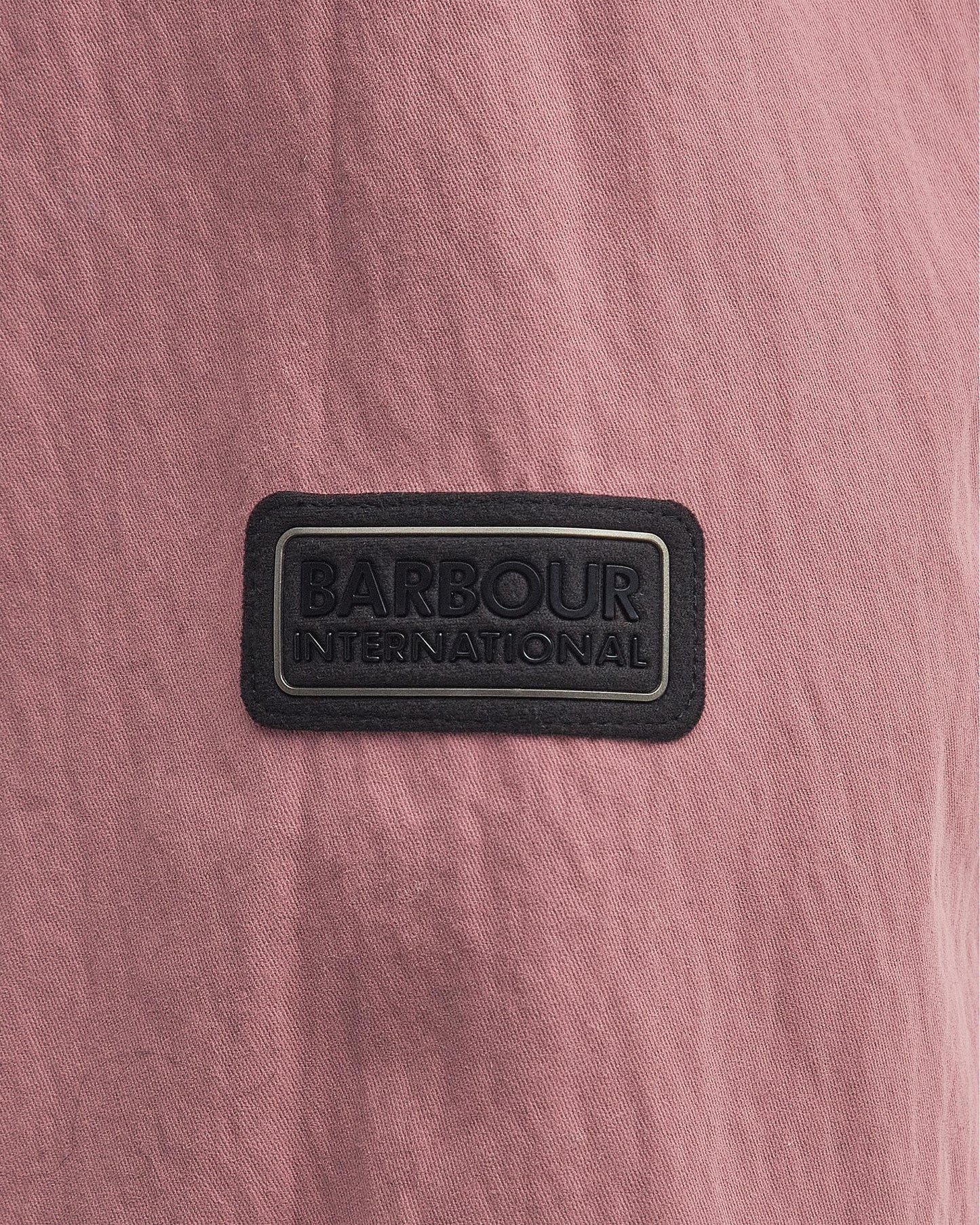 Barbour International Maze Peached Mens Overshirt - Granite Pink