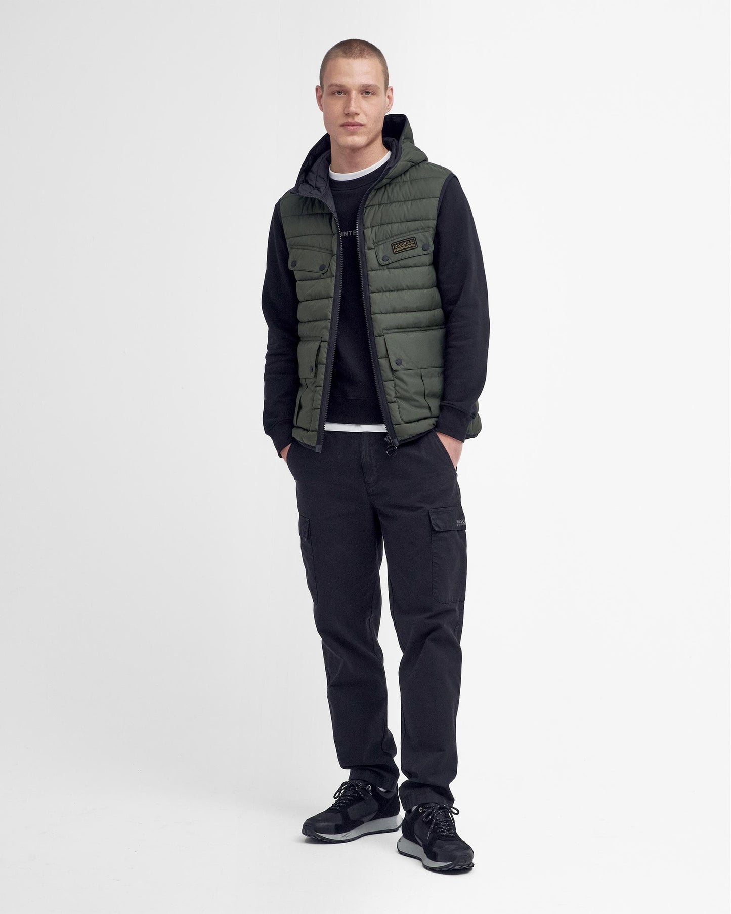 Barbour International Molden Mens Puffer Gilet - Sage